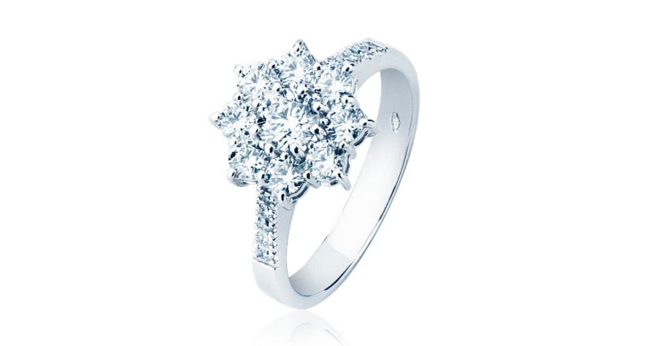 Flower Diamond Ring